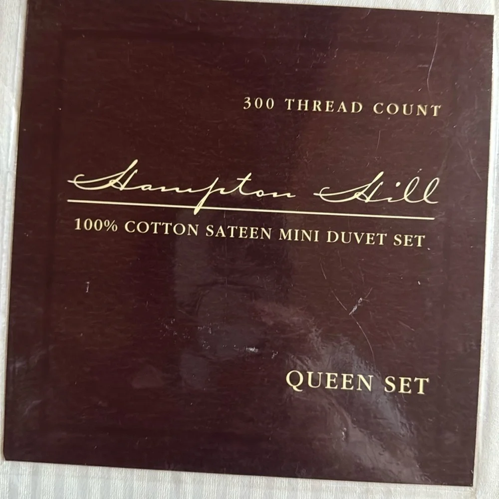 Hampton Hill mini duvet set - Queen duvet cover with 2 standard shams New